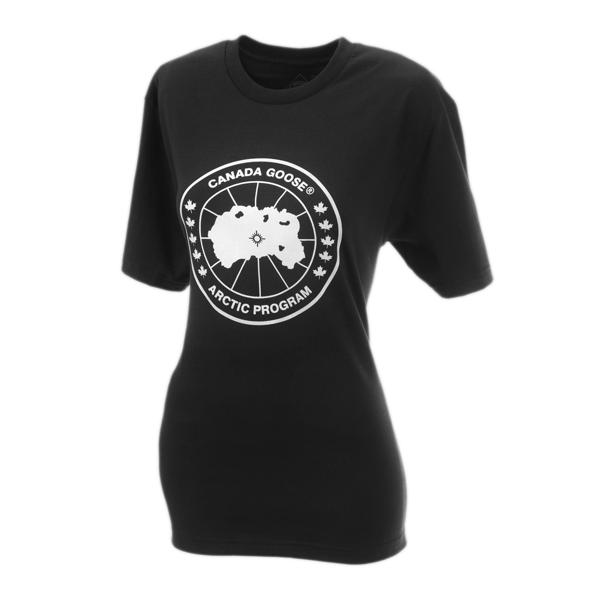 Canada Goose Logo T-Shirt BLACK For Women