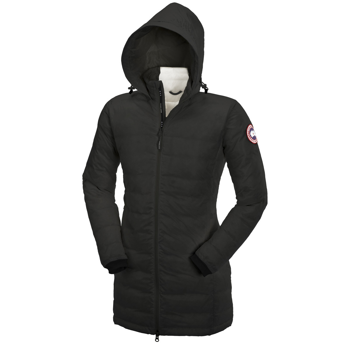 Canada Goose Camp Down Hooded Jacket BLACK For Women
