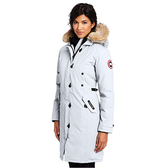 Canada Goose Womens Kensington Parka Coat White